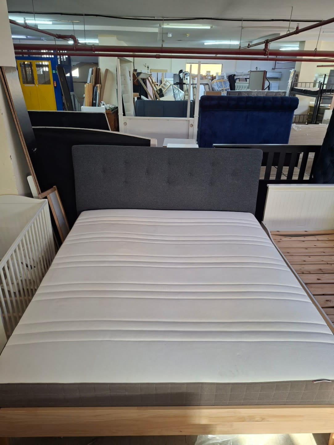 King Bed Frame with Mattress