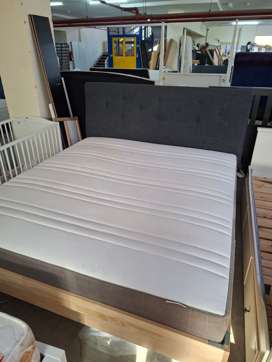 King Bed Frame with Mattress 3