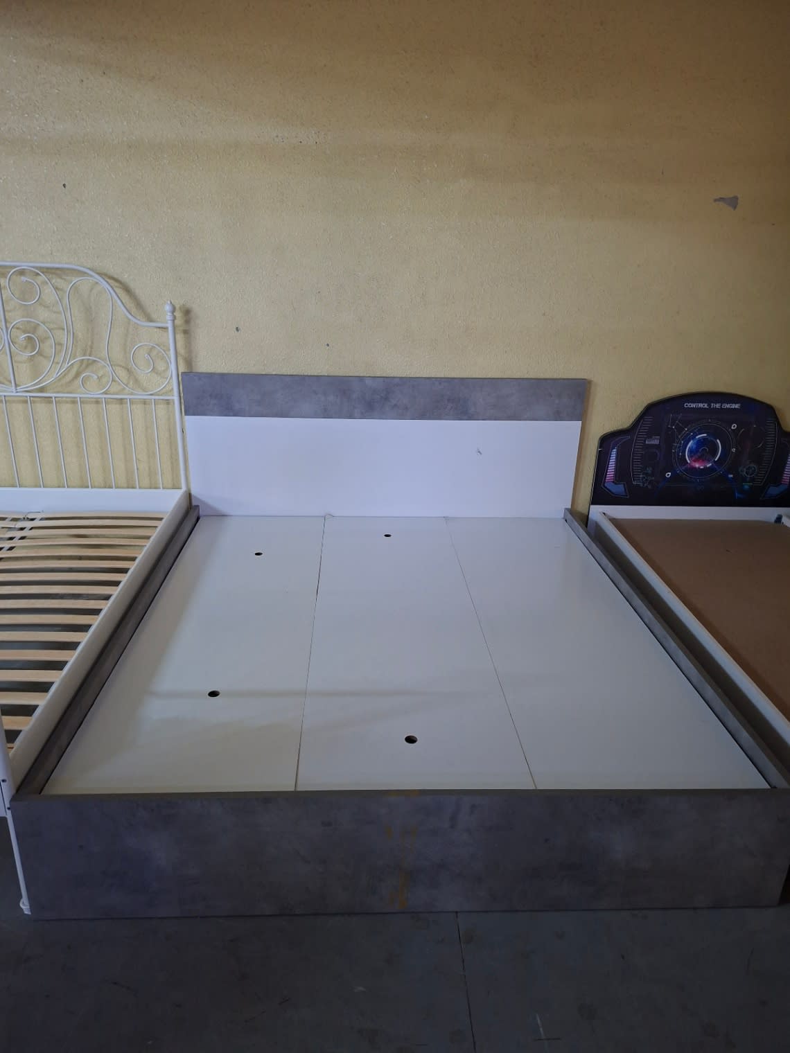 Queen Bed Frame with Storage Base