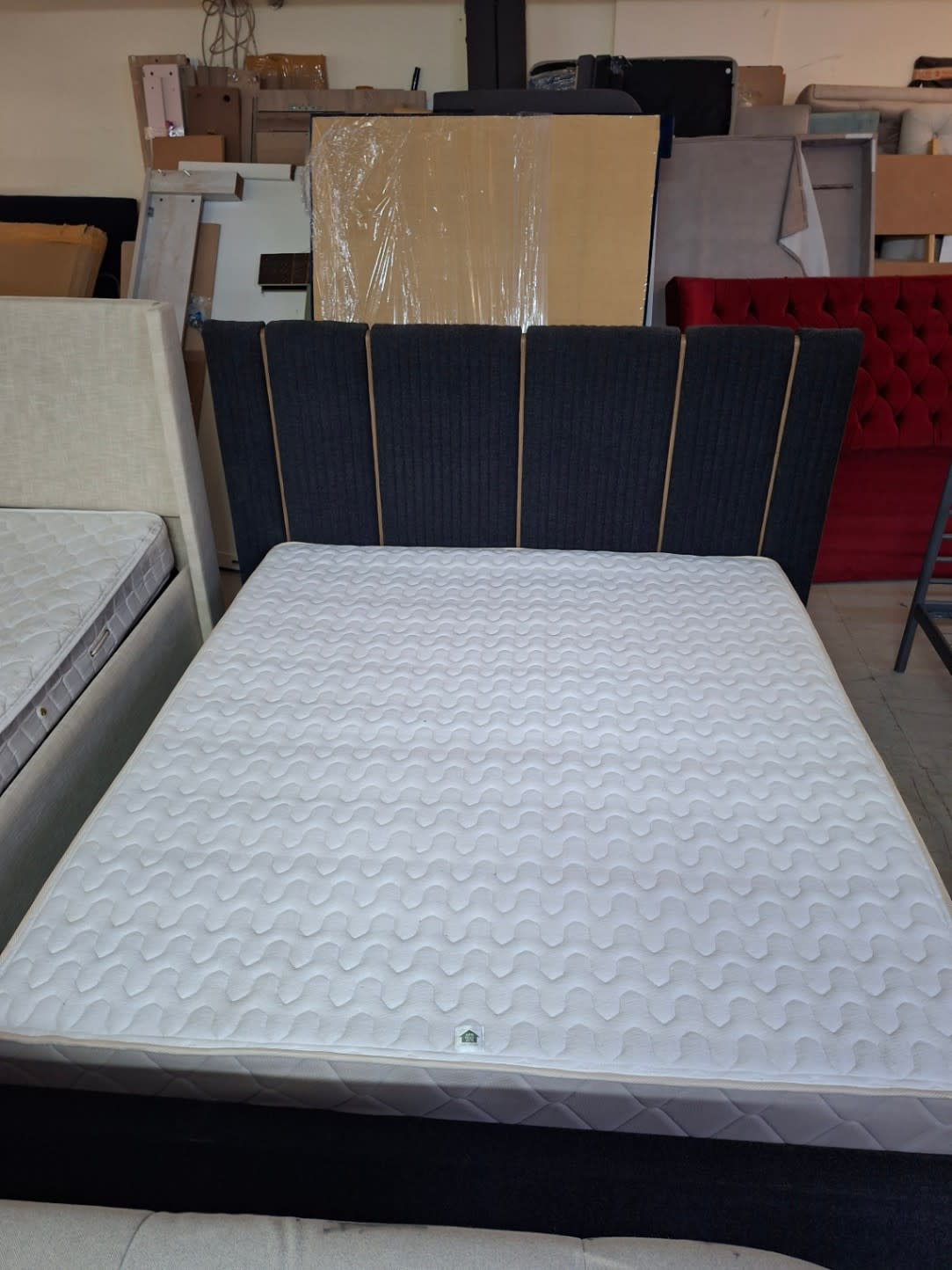 King Bed Frame with Mattress