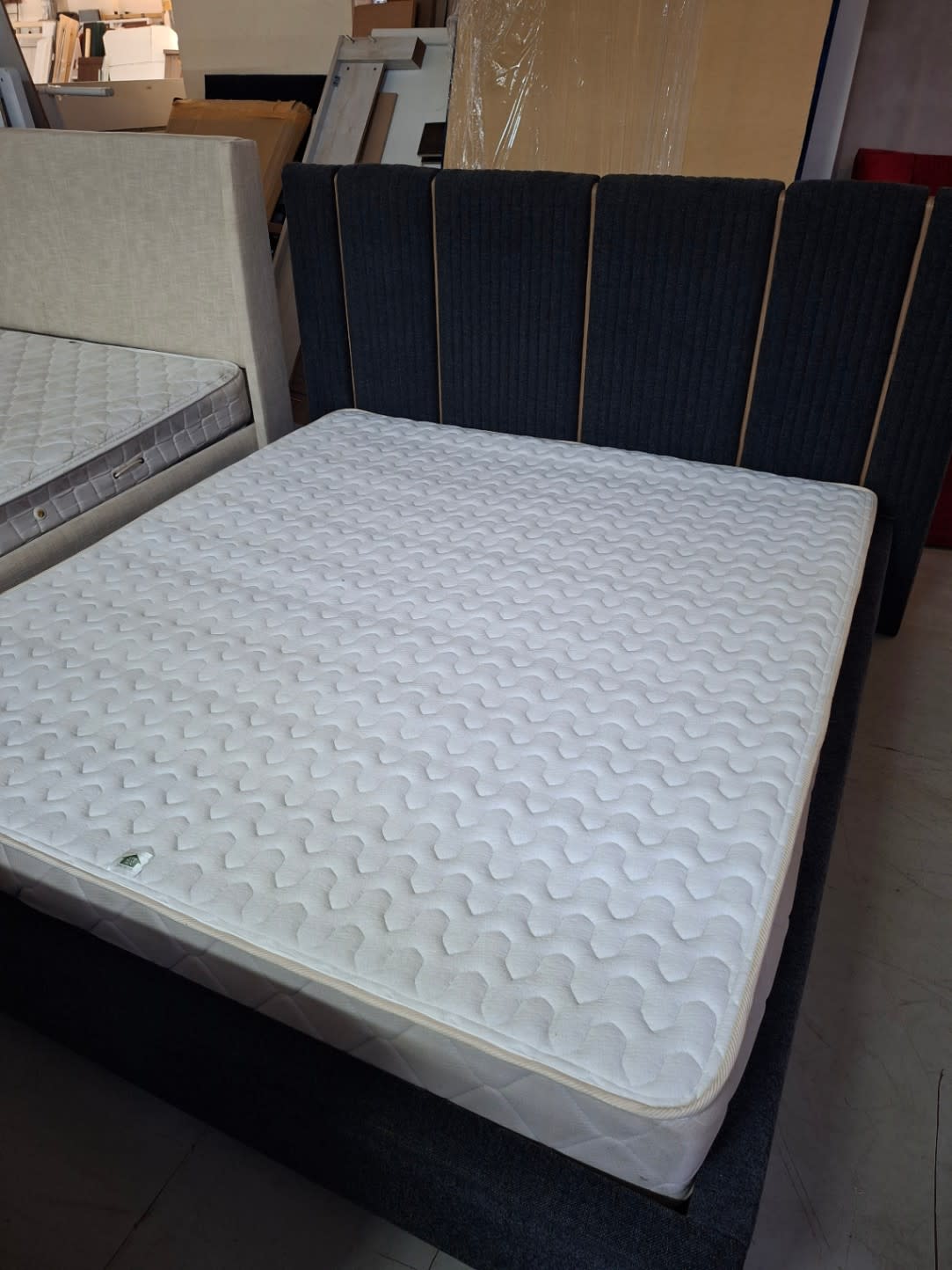 King Bed Frame with Mattress 2