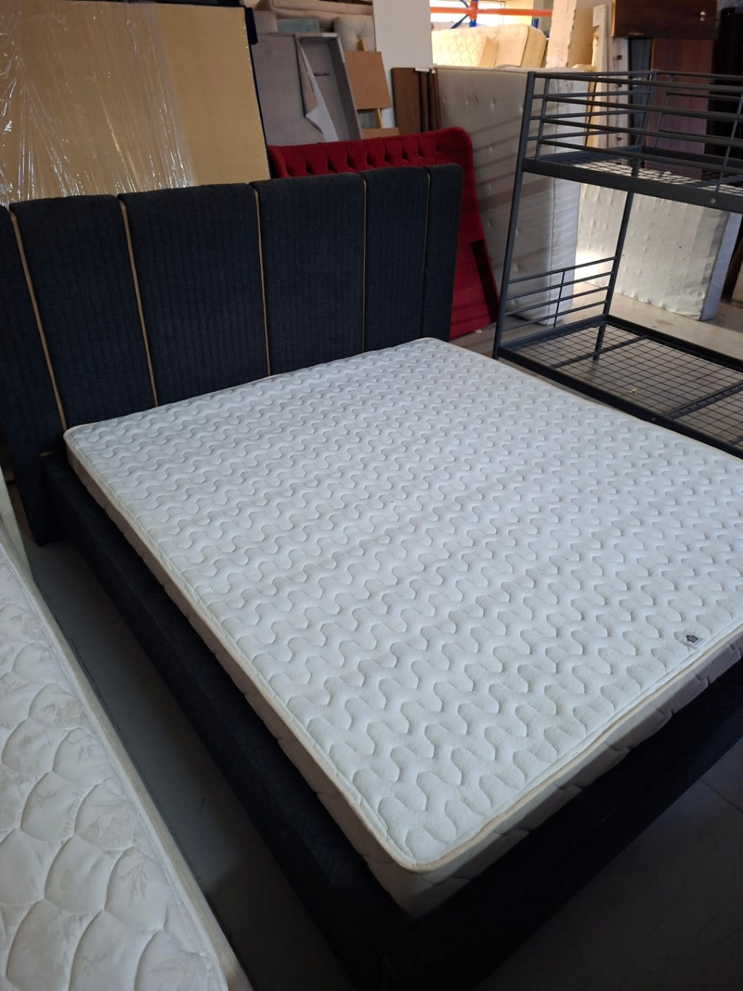King Bed Frame with Mattress 3