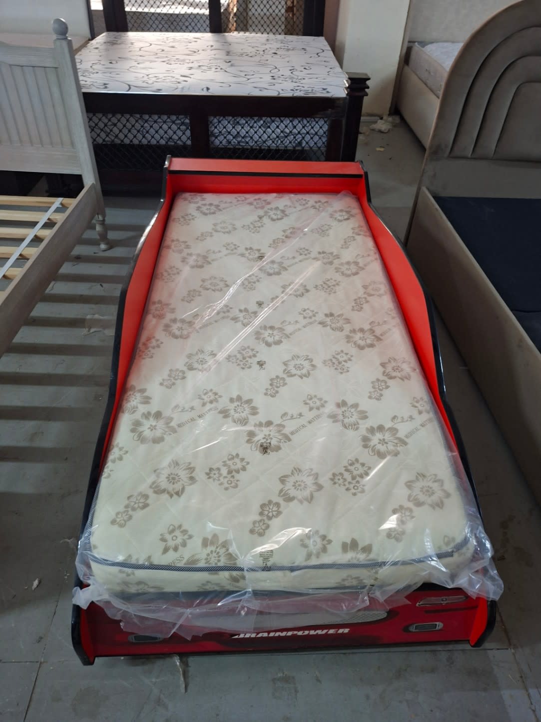 Race Car Kids Bed with Mattress 3