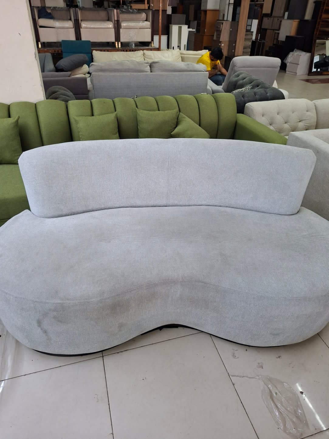 Curved 3-Seater Sofa