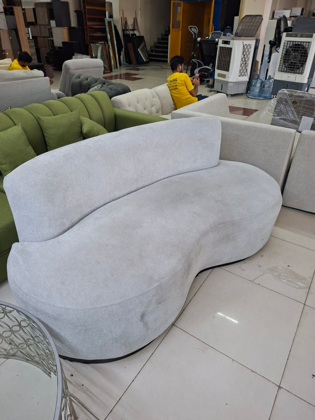 Curved 3-Seater Sofa 2