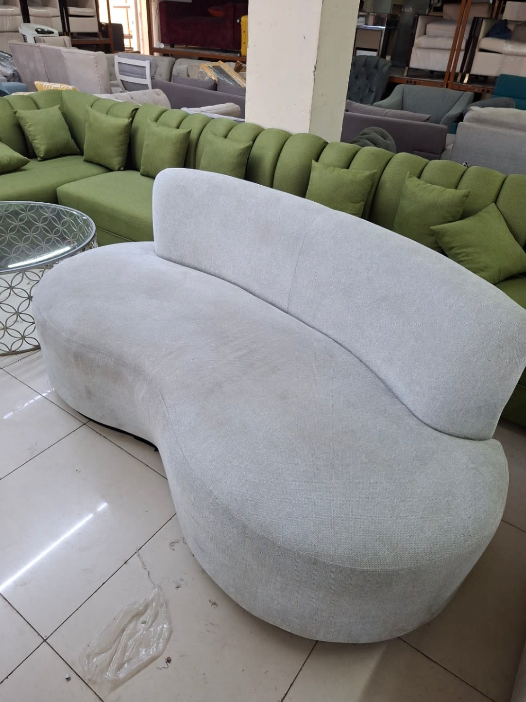 Curved 3-Seater Sofa 3