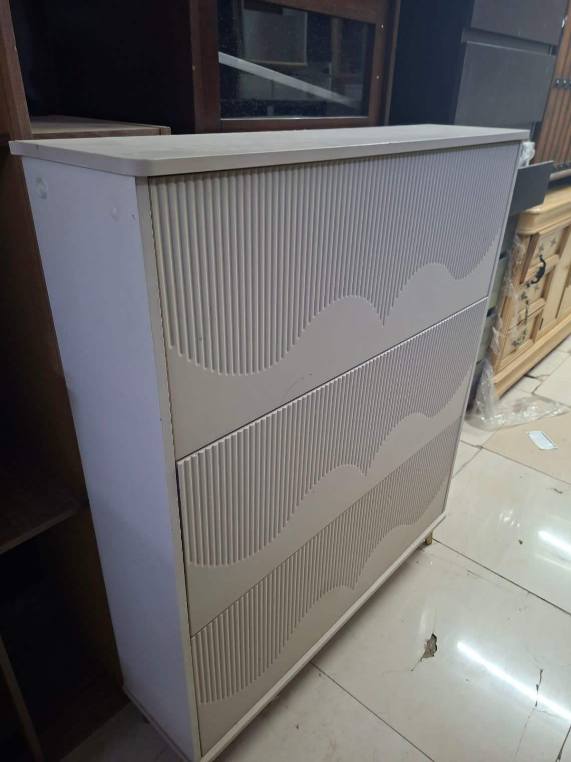 3-Door Flip-Down Shoe Rack 2