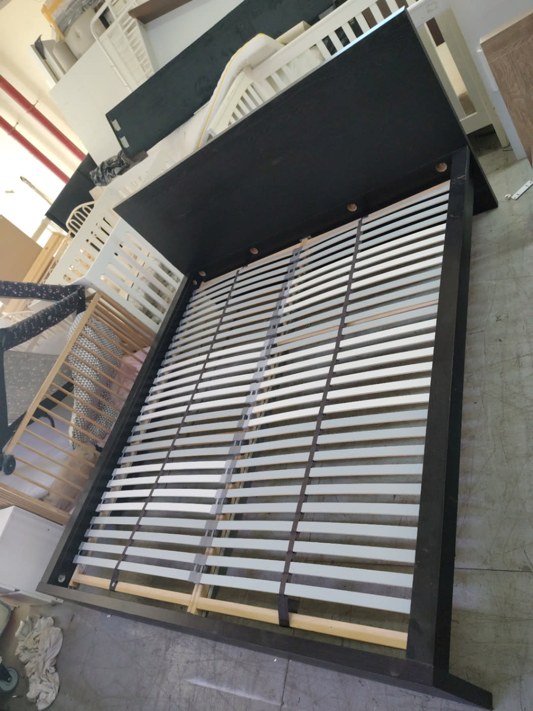 King Bed Frame with Slatted Base 3