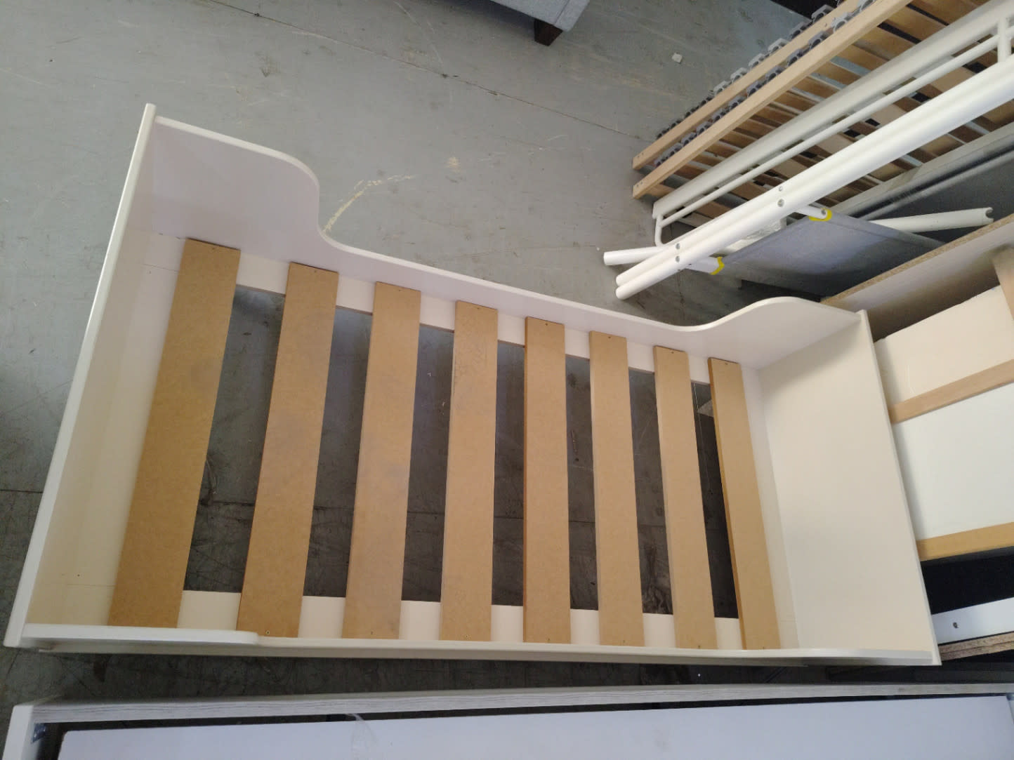 Kids Single Bed Frame White 3