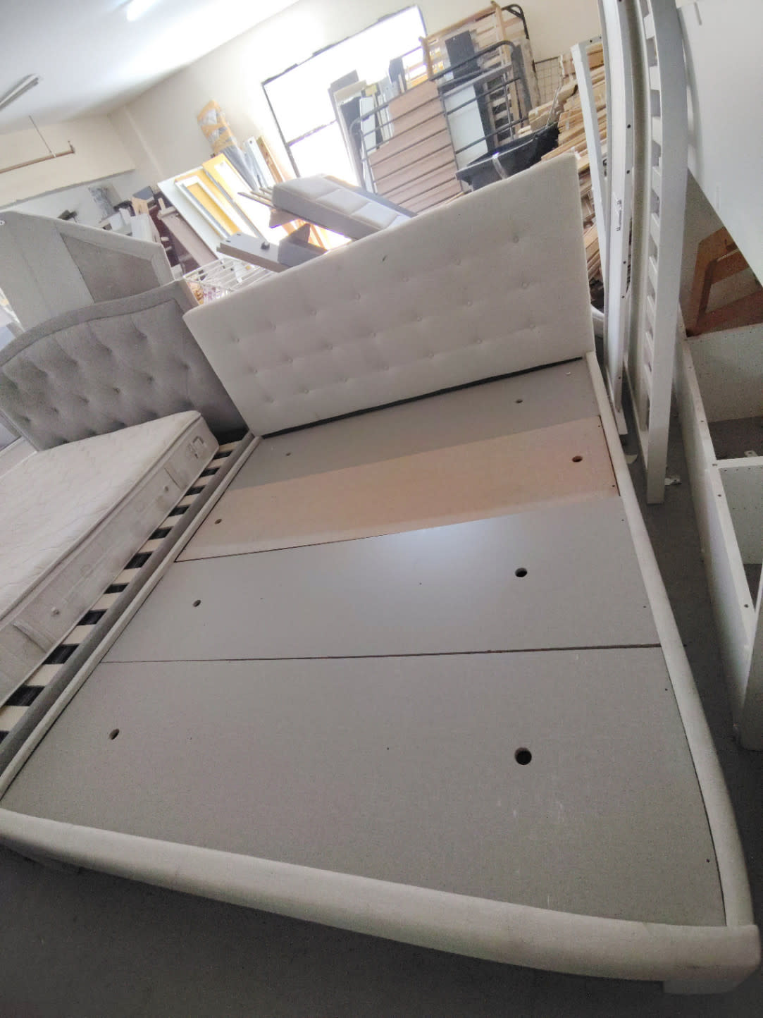 Upholstered Queen Bed Frame 2