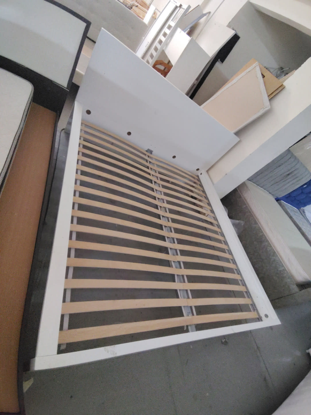 Queen Bed Frame White 3