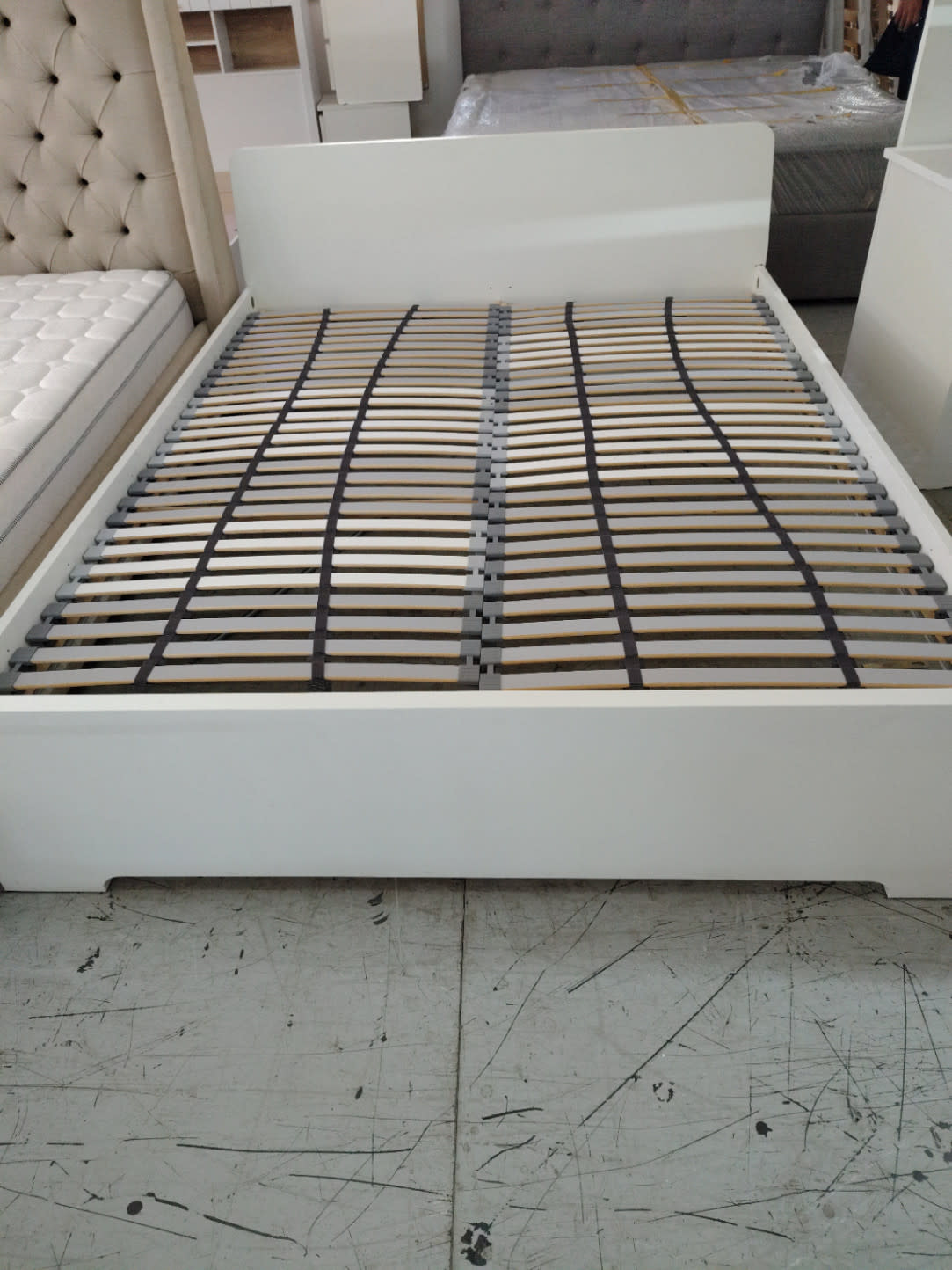 Queen Bed Frame with Slatted Base
