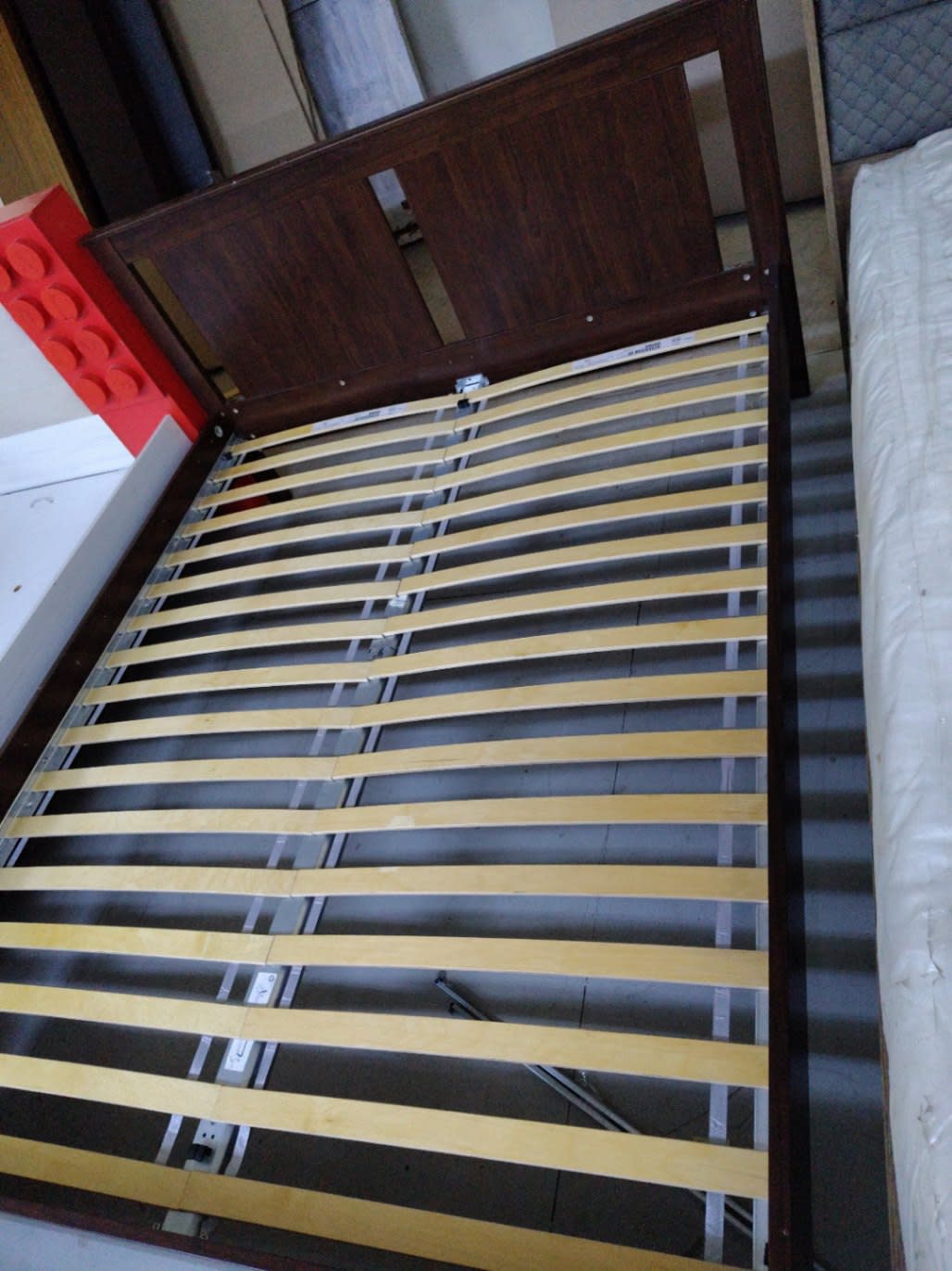 King Bed Frame with Mirror Headboard 2