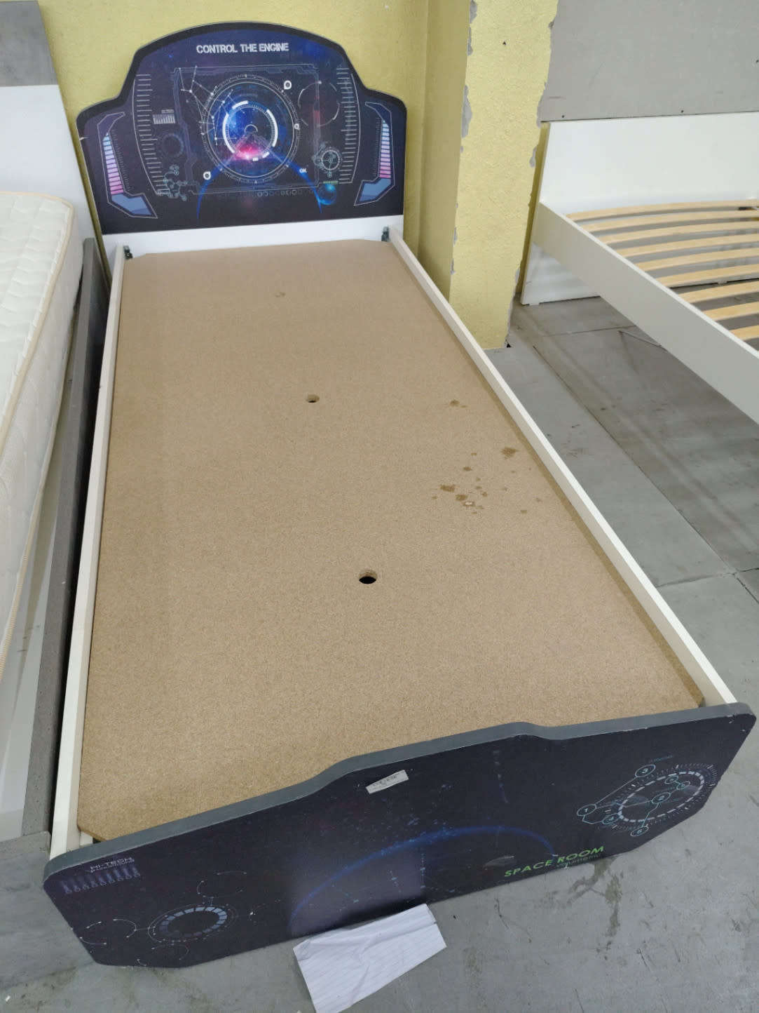 Kids Single Bed Frame Space Theme