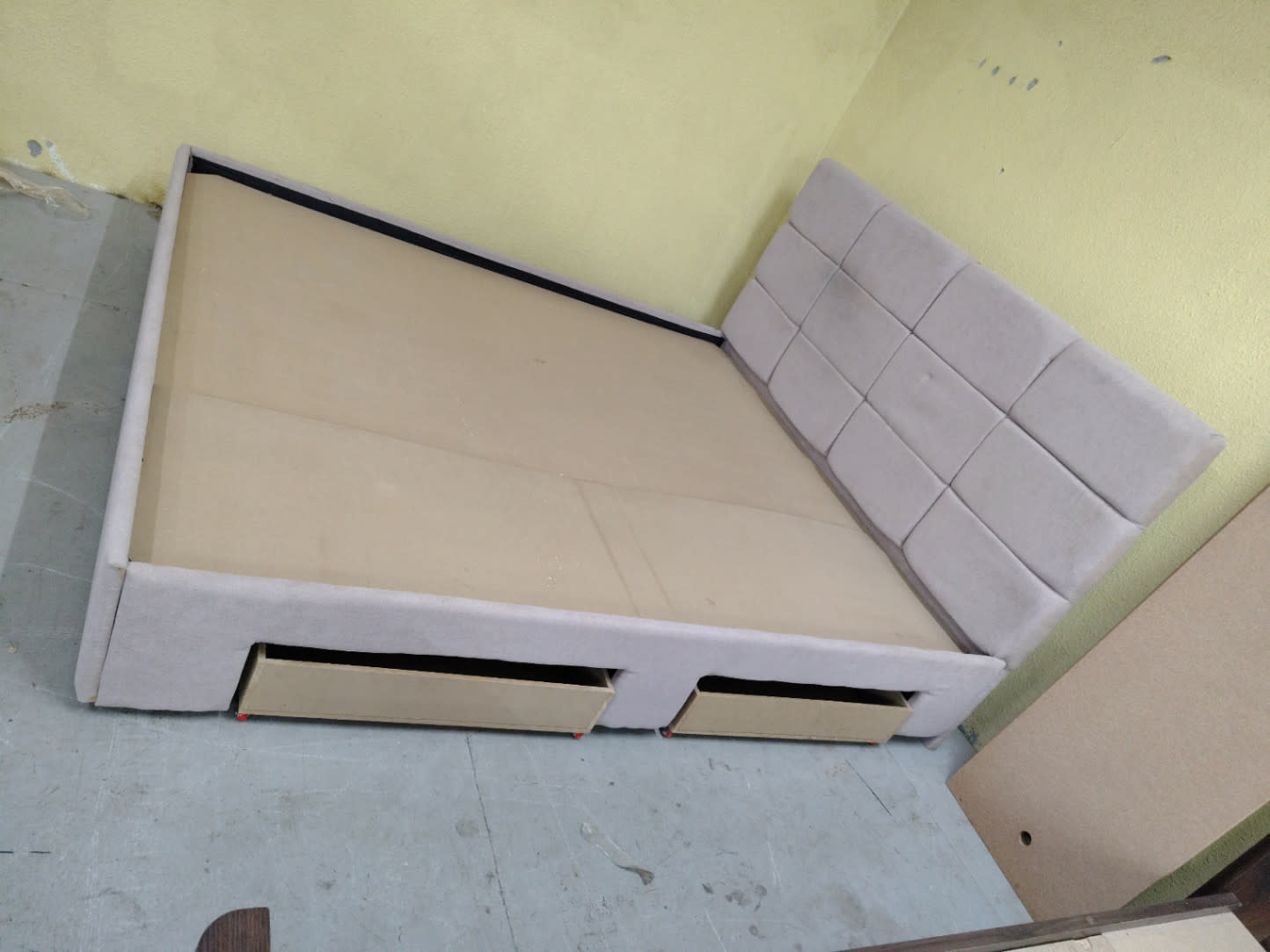 Queen Bed Frame with Storage Drawers