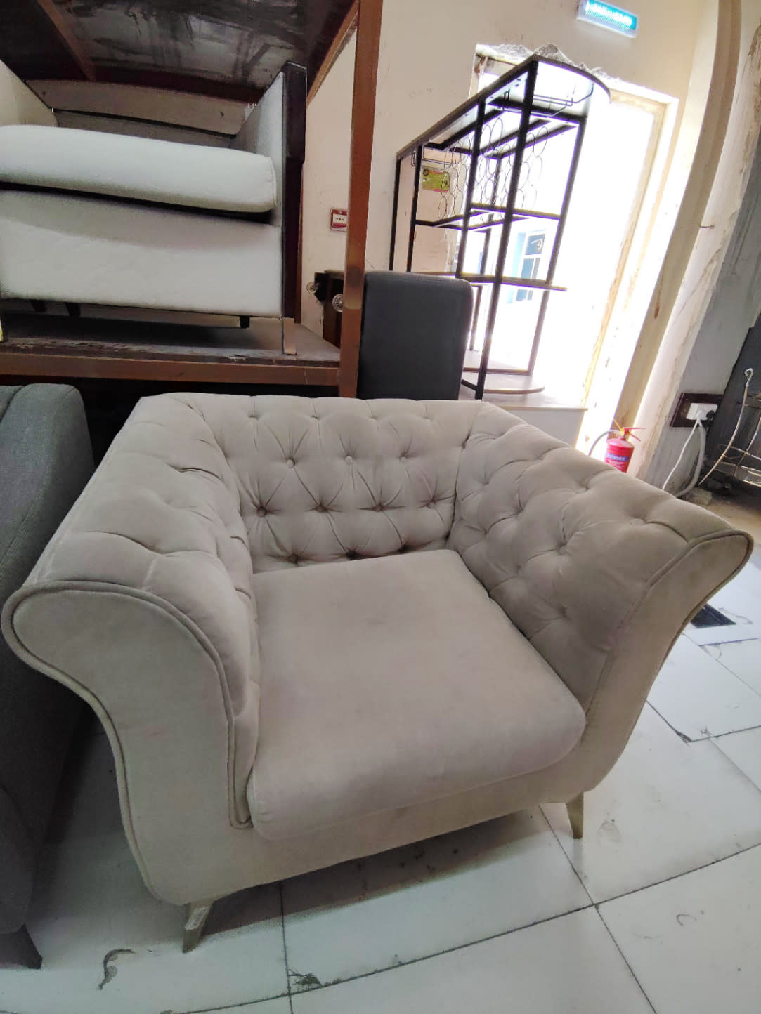 Chesterfield-Style Armchair