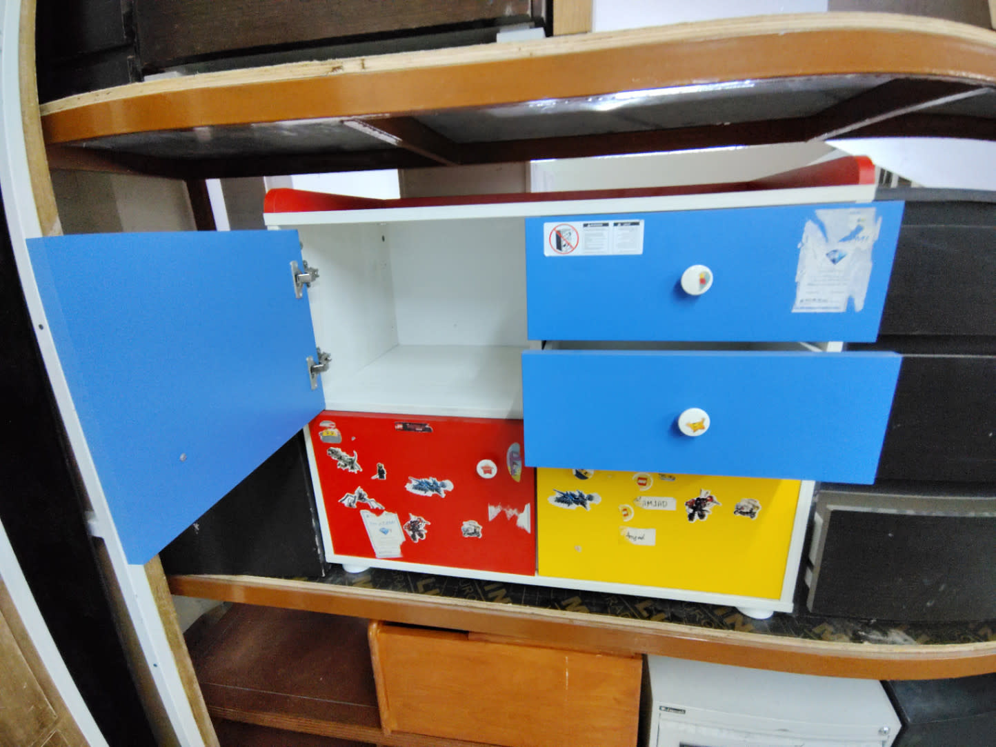 Kids Storage Cabinet with Drawers 2