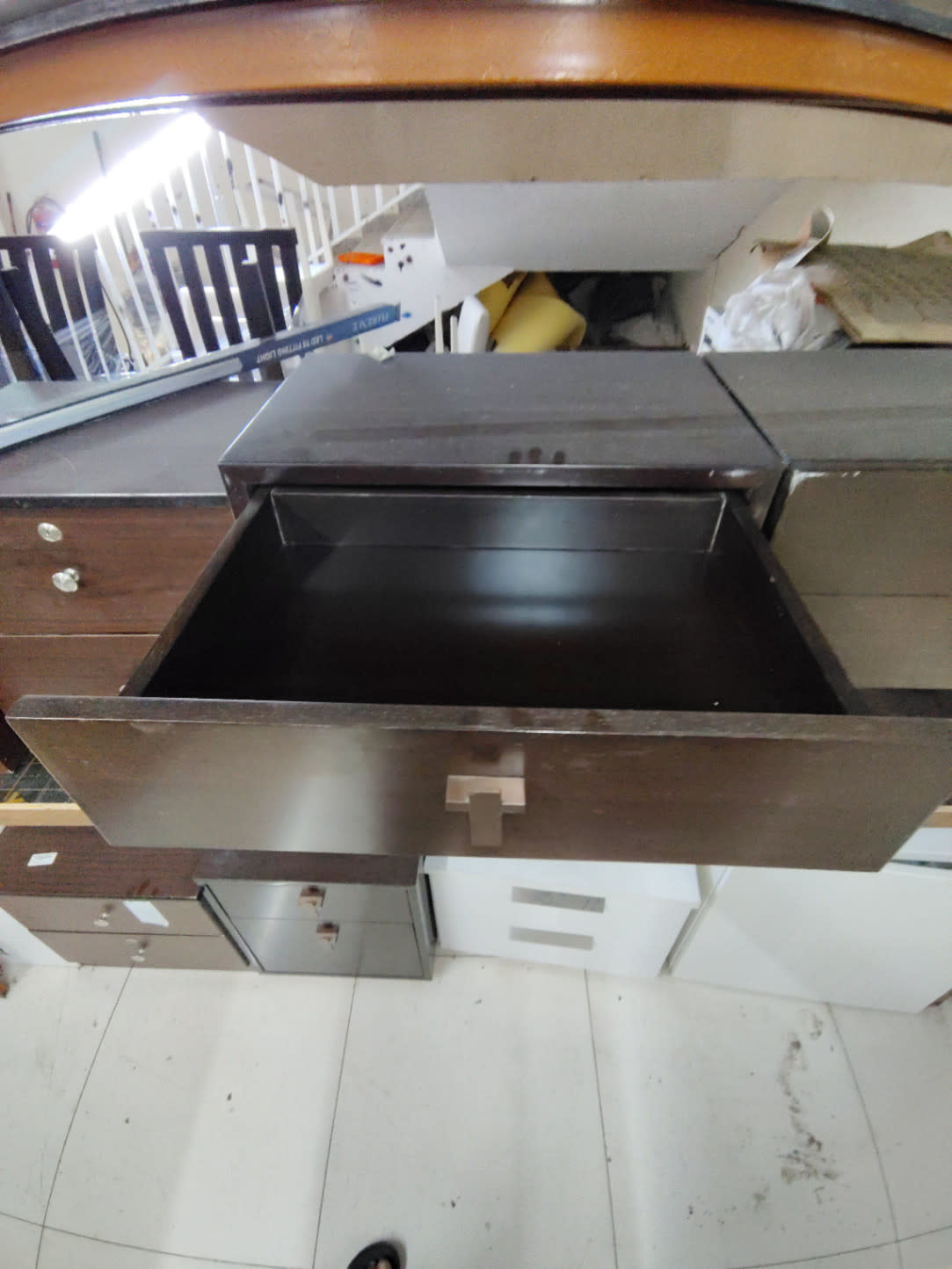2-Drawer Nightstand with Open Shelf 3