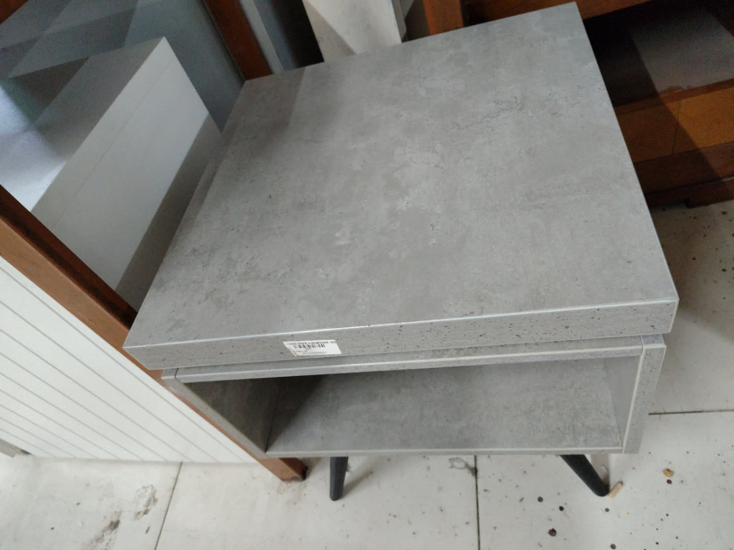 Side Table with Open Shelf 3
