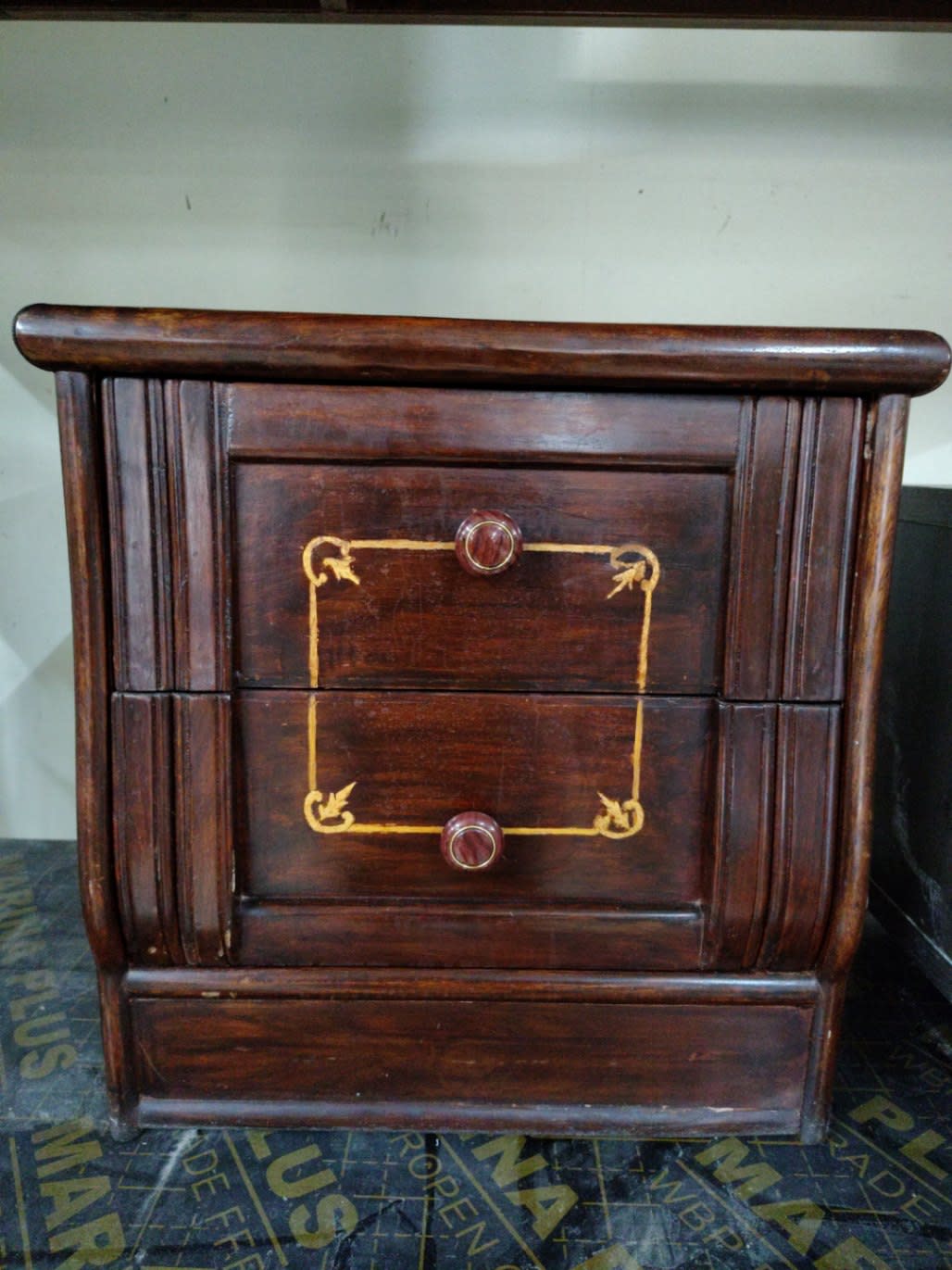 2-Drawer Wooden Nightstand