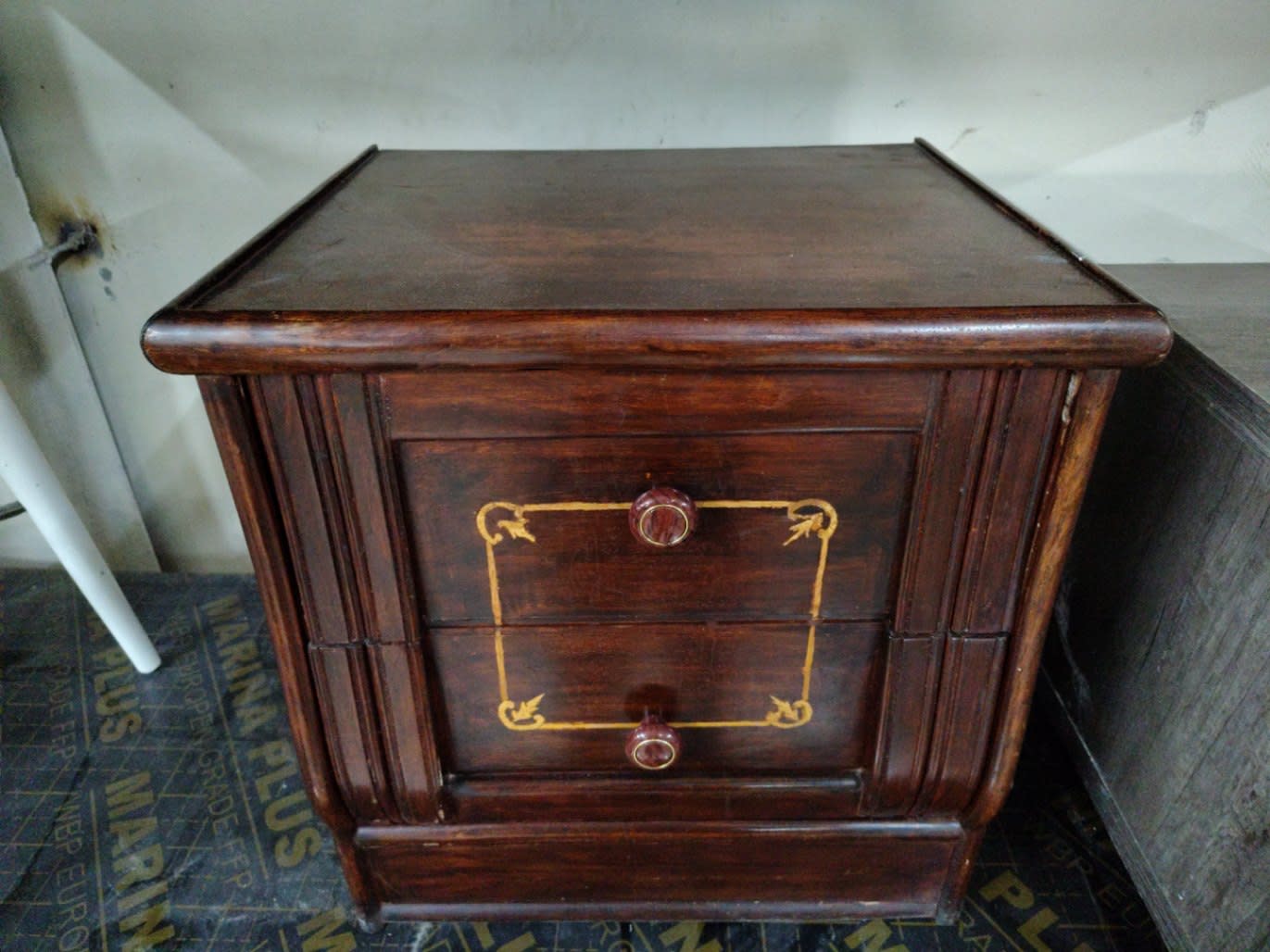 2-Drawer Wooden Nightstand 2