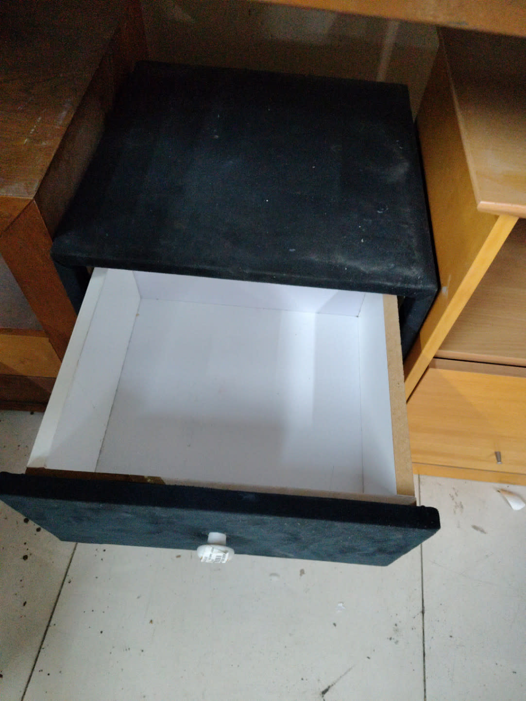 2-Drawer Fabric Nightstand 3