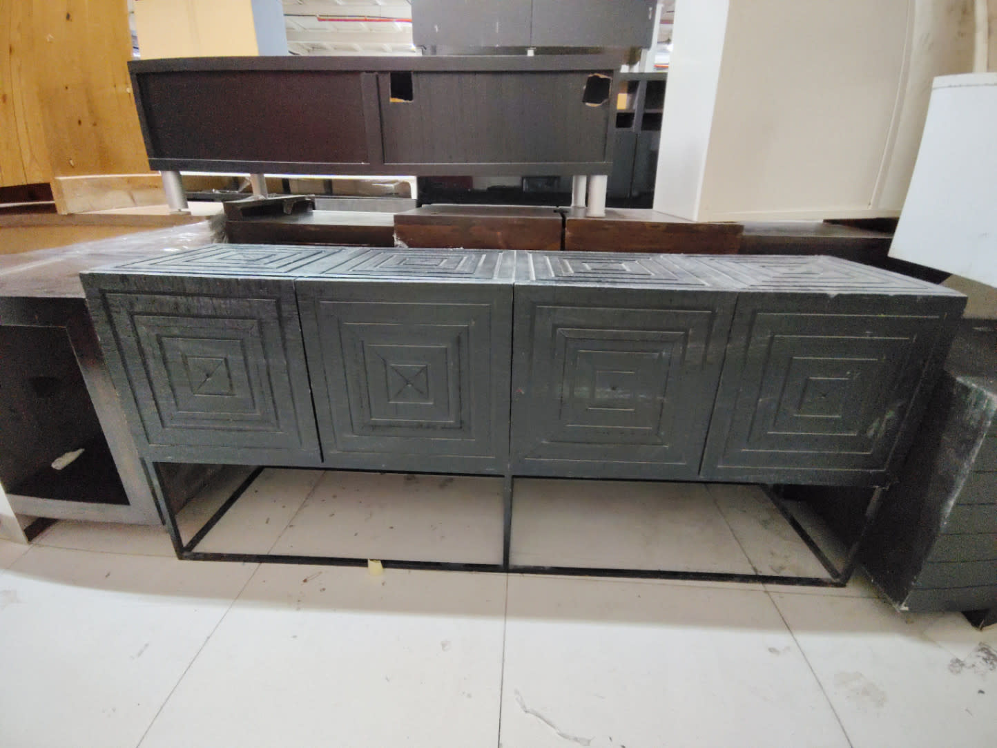 4-Door Sideboard Console Cabinet