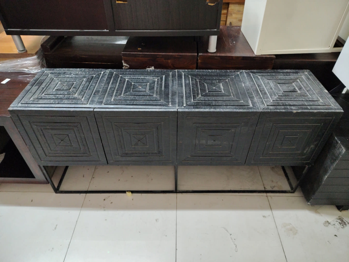 4-Door Sideboard Console Cabinet 3