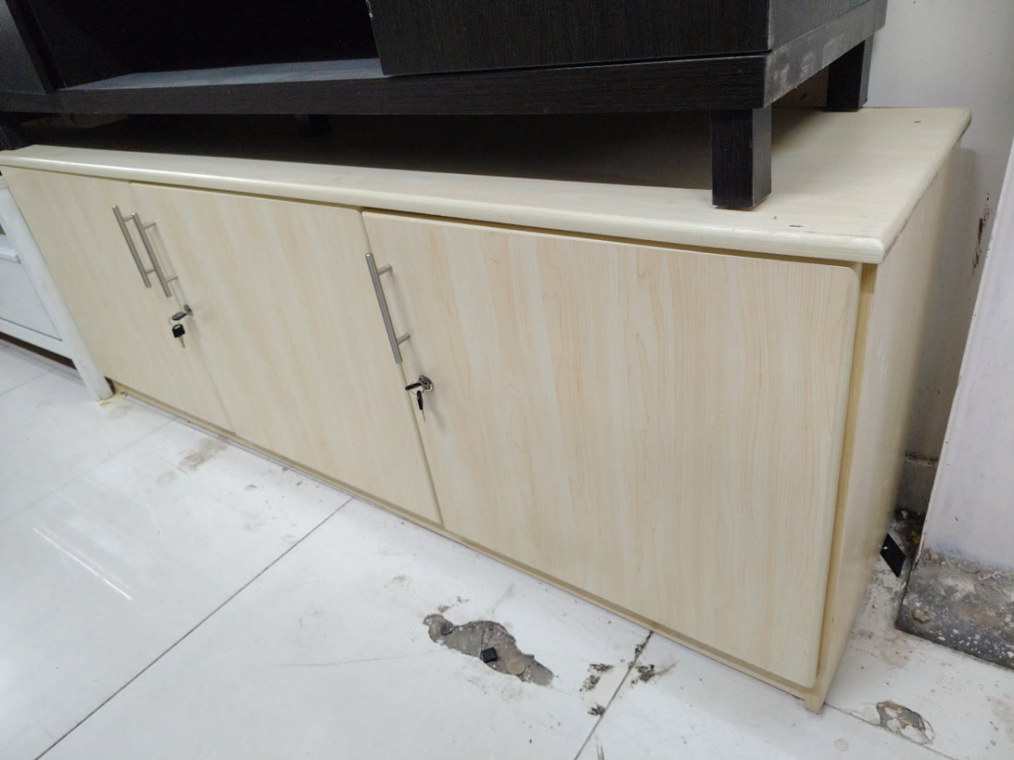 Low Storage Cabinet with Lockable Doors 2