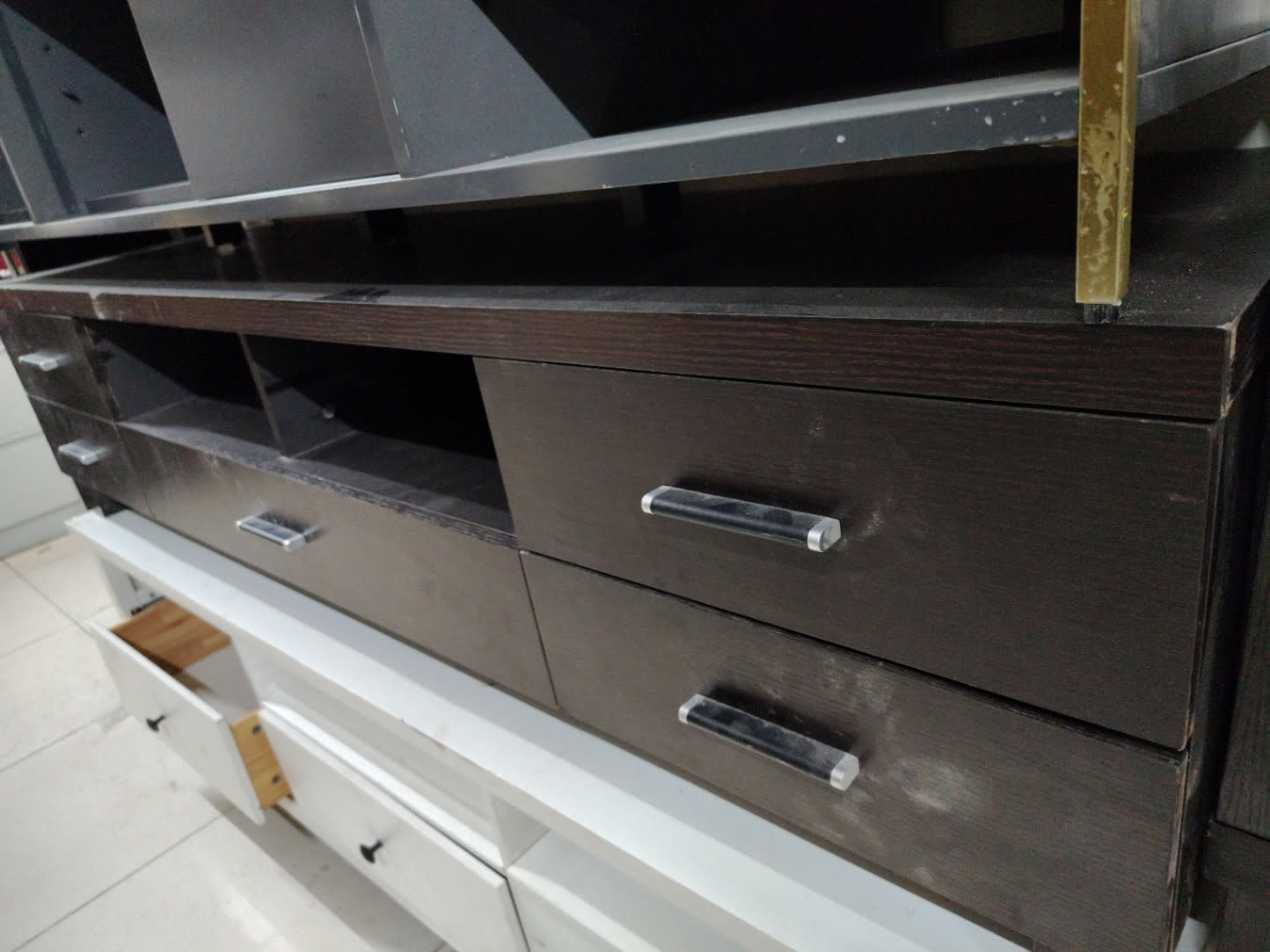 TV Stand with Upper Shelving Unit 3