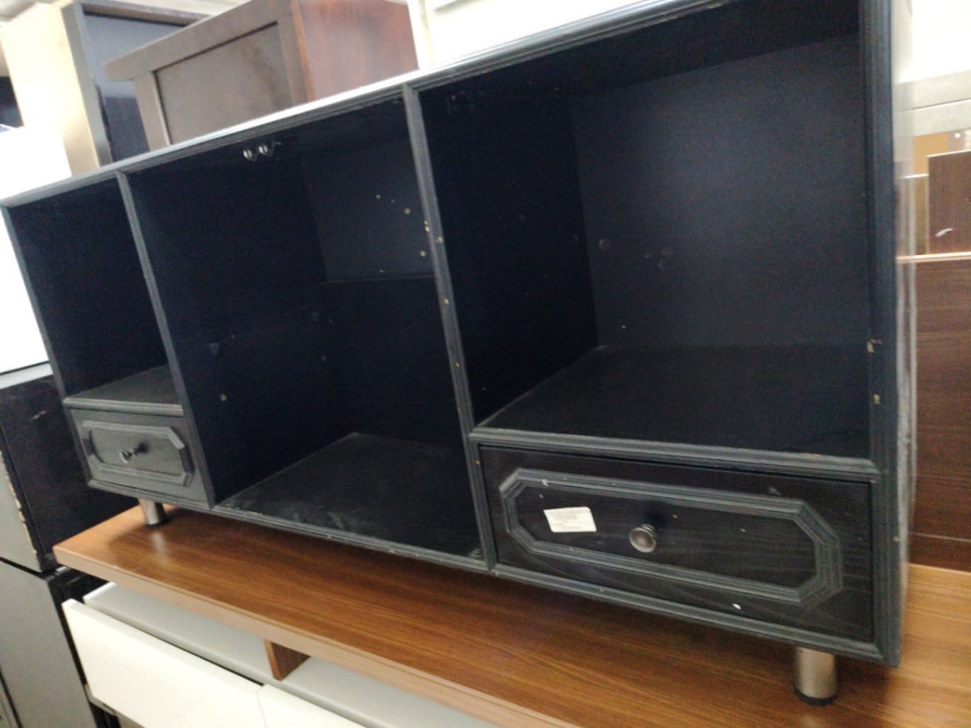 TV Stand with Drawers and Open Shelves 3