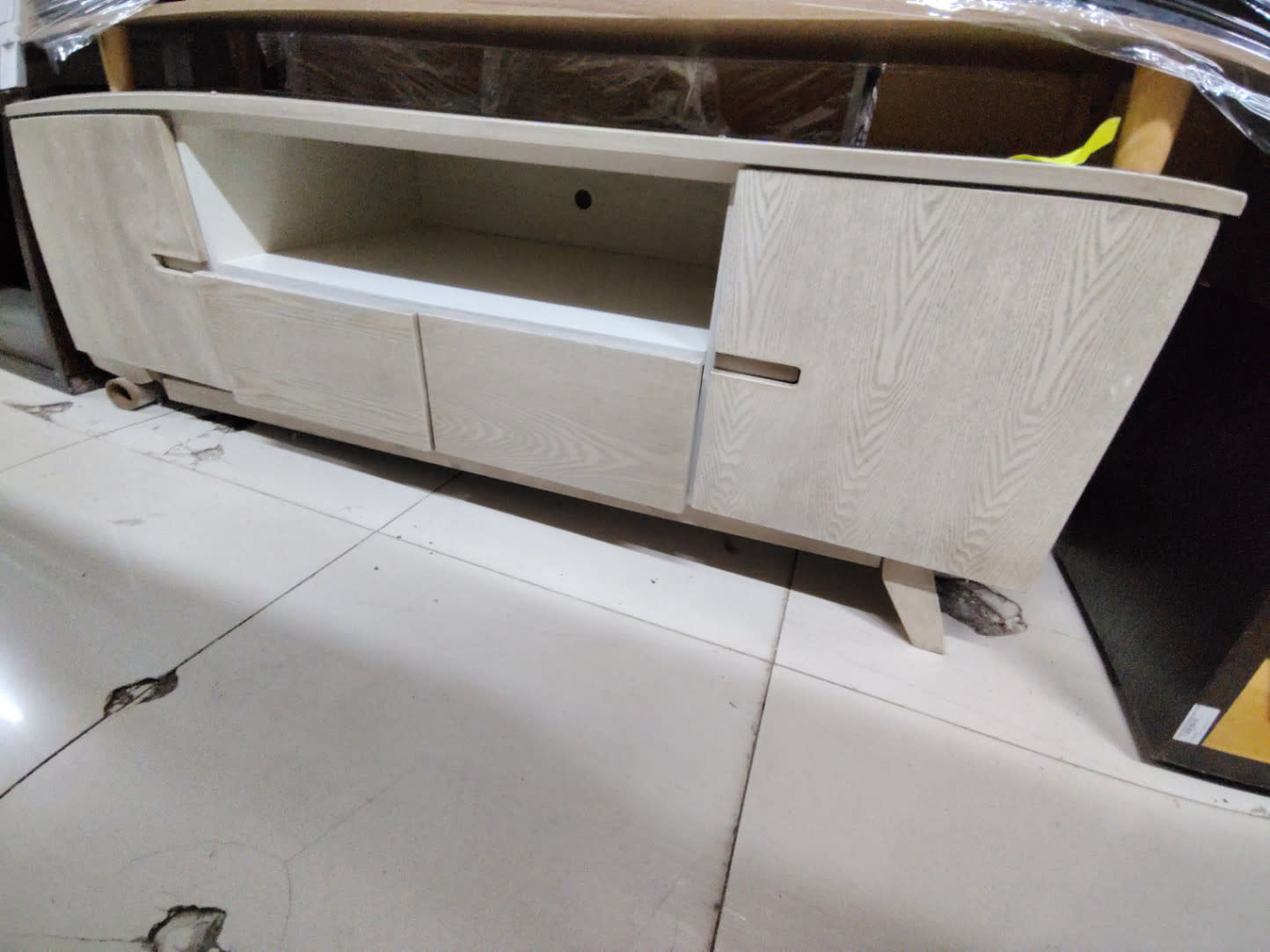 TV Stand with Drawers and Side Cabinets