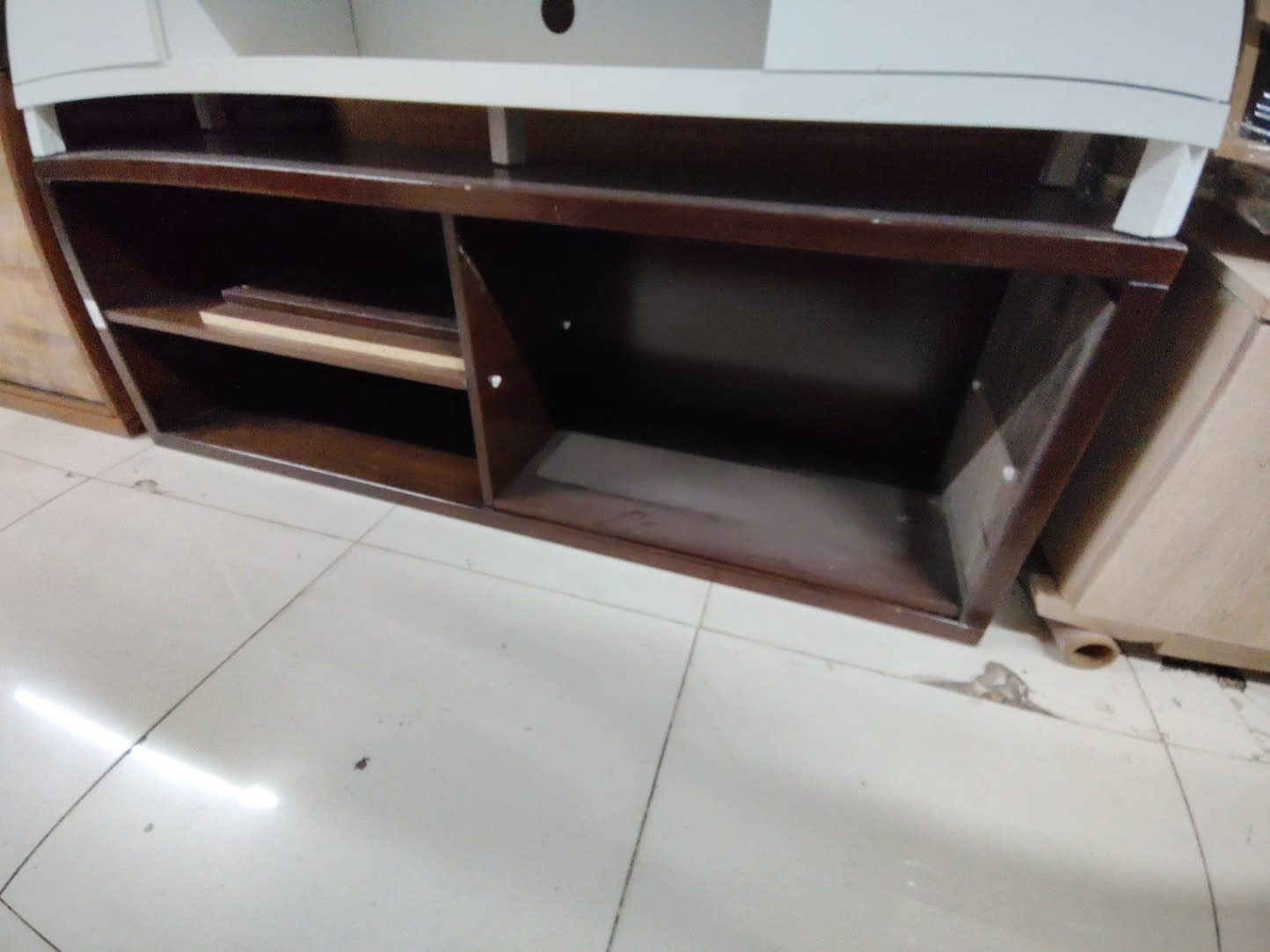 TV Stand with Open Shelves