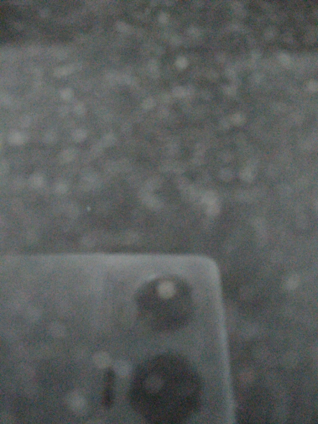 Bufaisal barcode label photo for used black TV stand — label unreadable