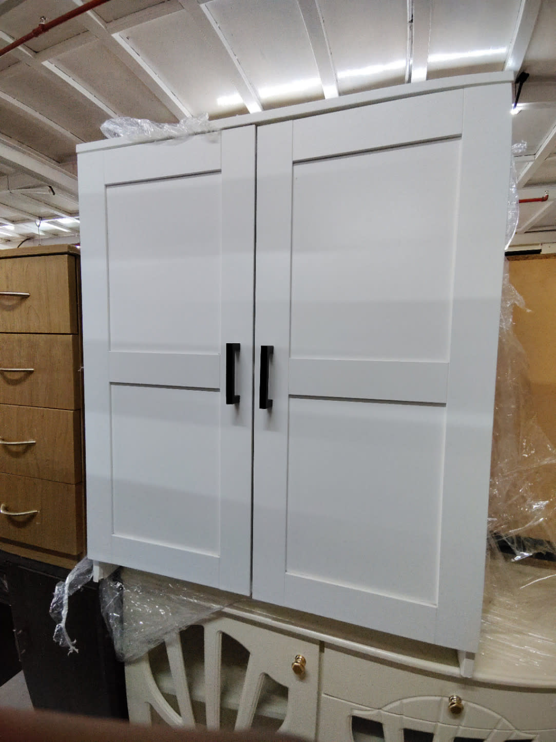 2-Door Wardrobe with Shelves