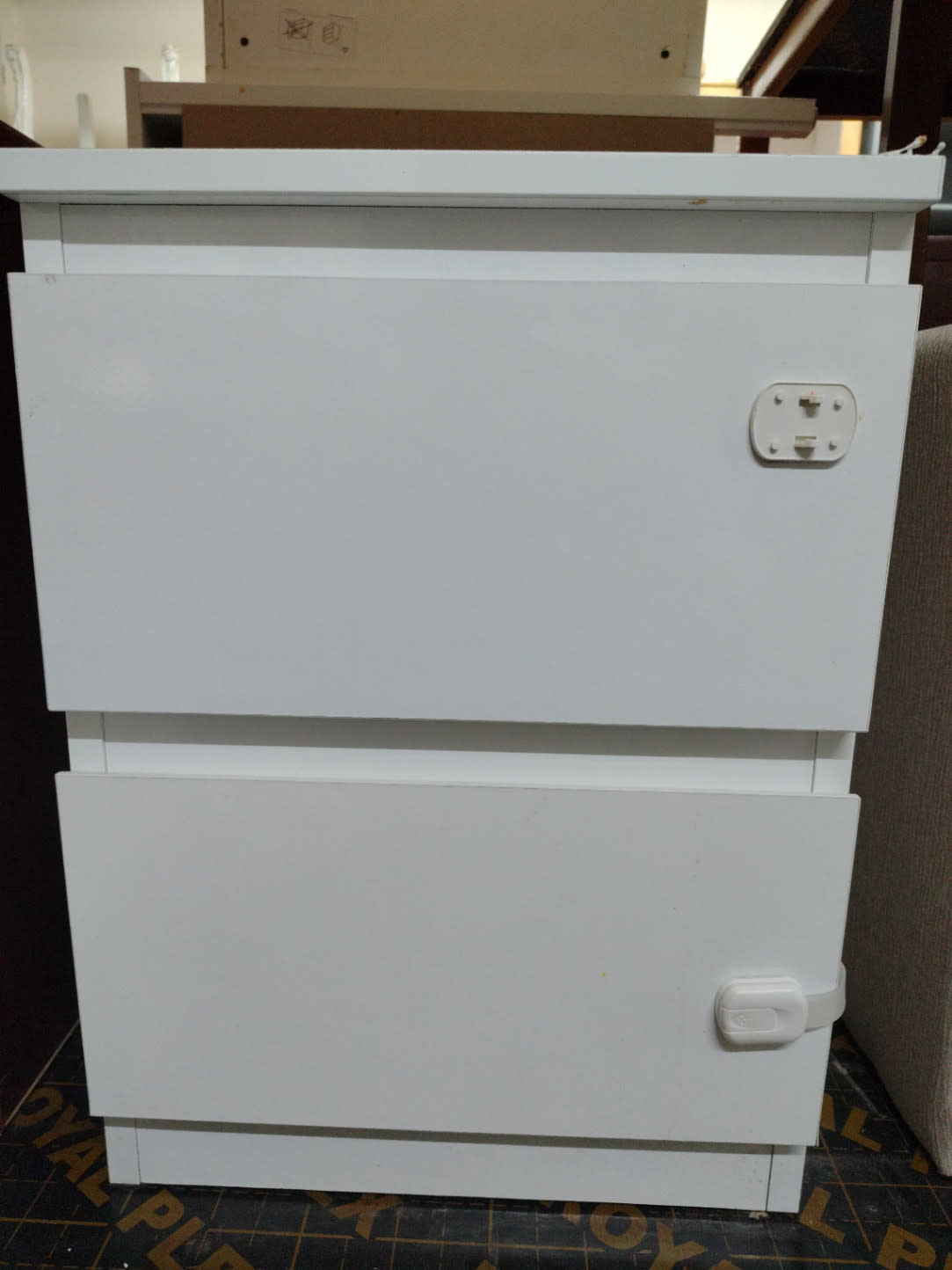 2-Drawer Nightstand with Door