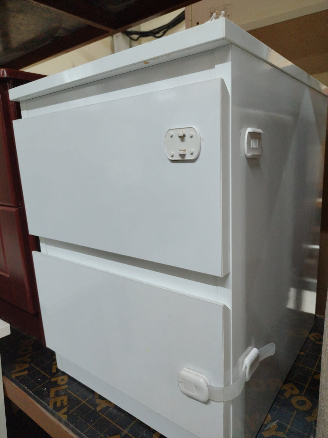 2-Drawer Nightstand with Door 2