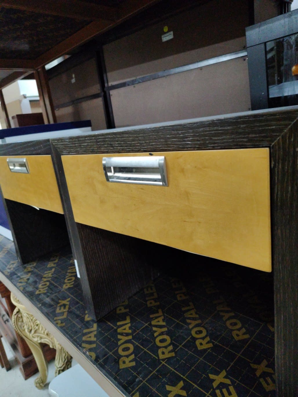 Bedside Nightstand with Drawer and Open Shelf 3