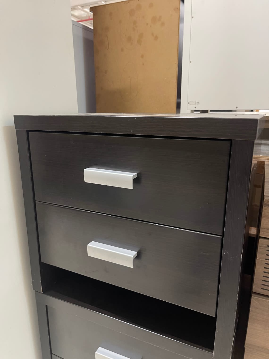 Nightstand with 2 Drawers and Open Shelf 2