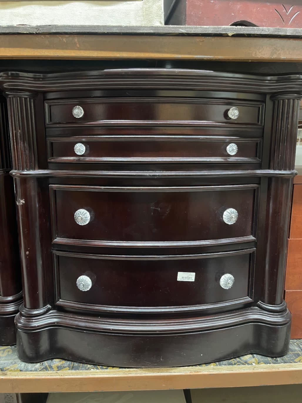 4-Drawer Nightstand Side Table
