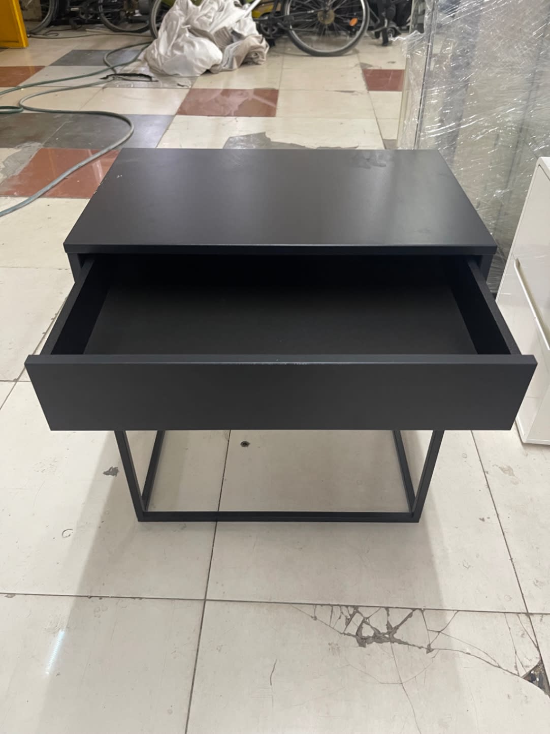 Nightstand with Drawer and Open Shelf 2