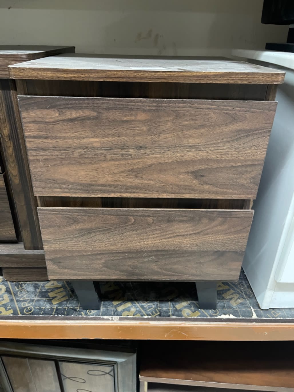 2-Drawer Bedside Nightstand