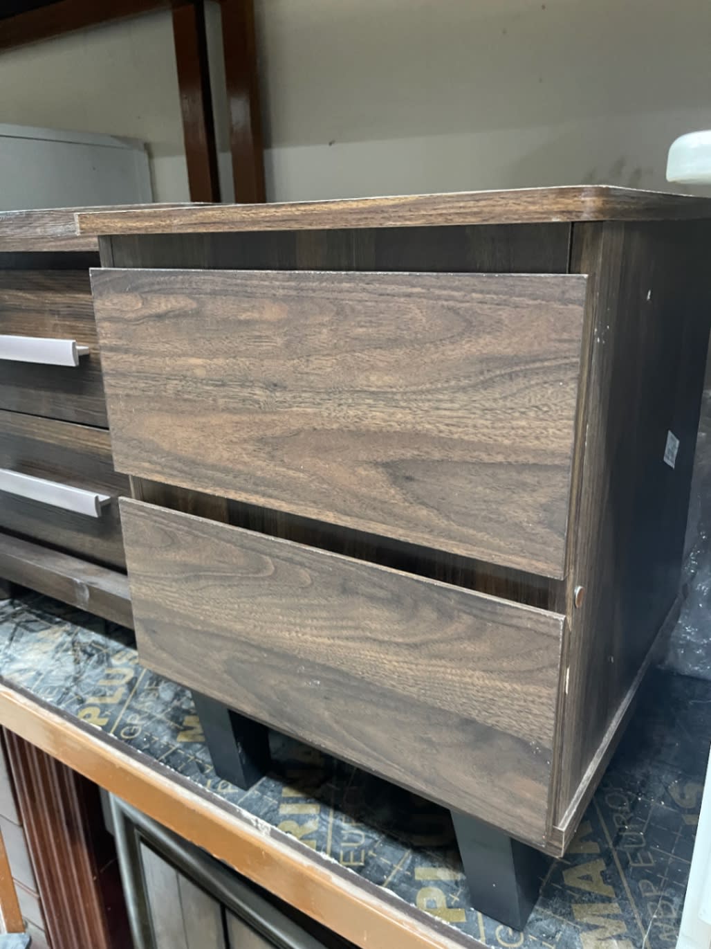 2-Drawer Bedside Nightstand 3