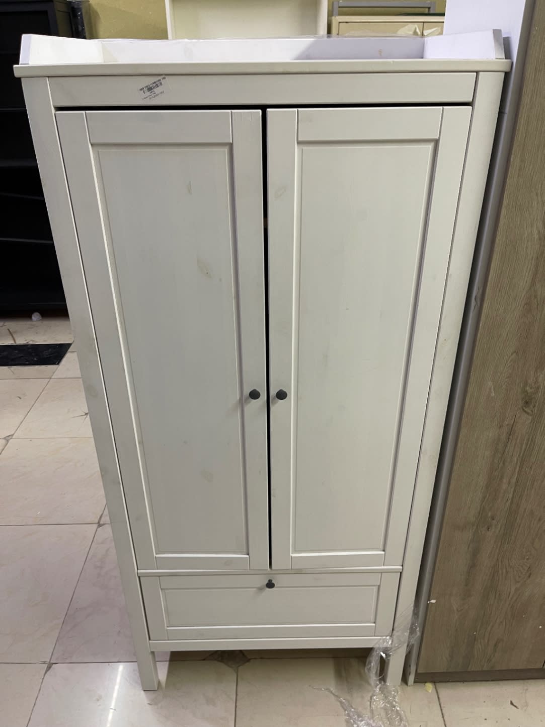 2-Door Wardrobe with Bottom Drawer