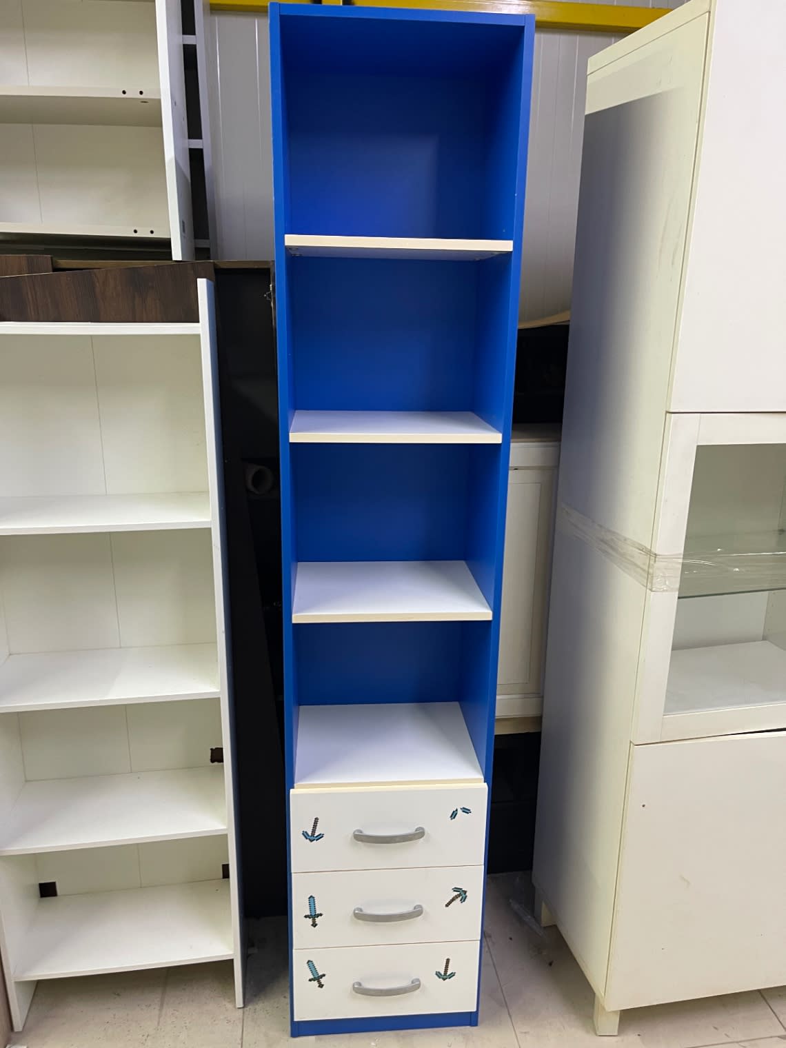 Kids Bookcase with Drawers