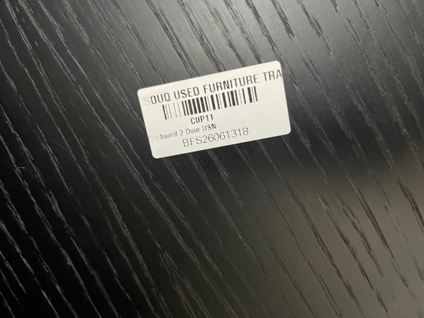 Bufaisal barcode label BFS26061318 for used 8-cube open bookshelf