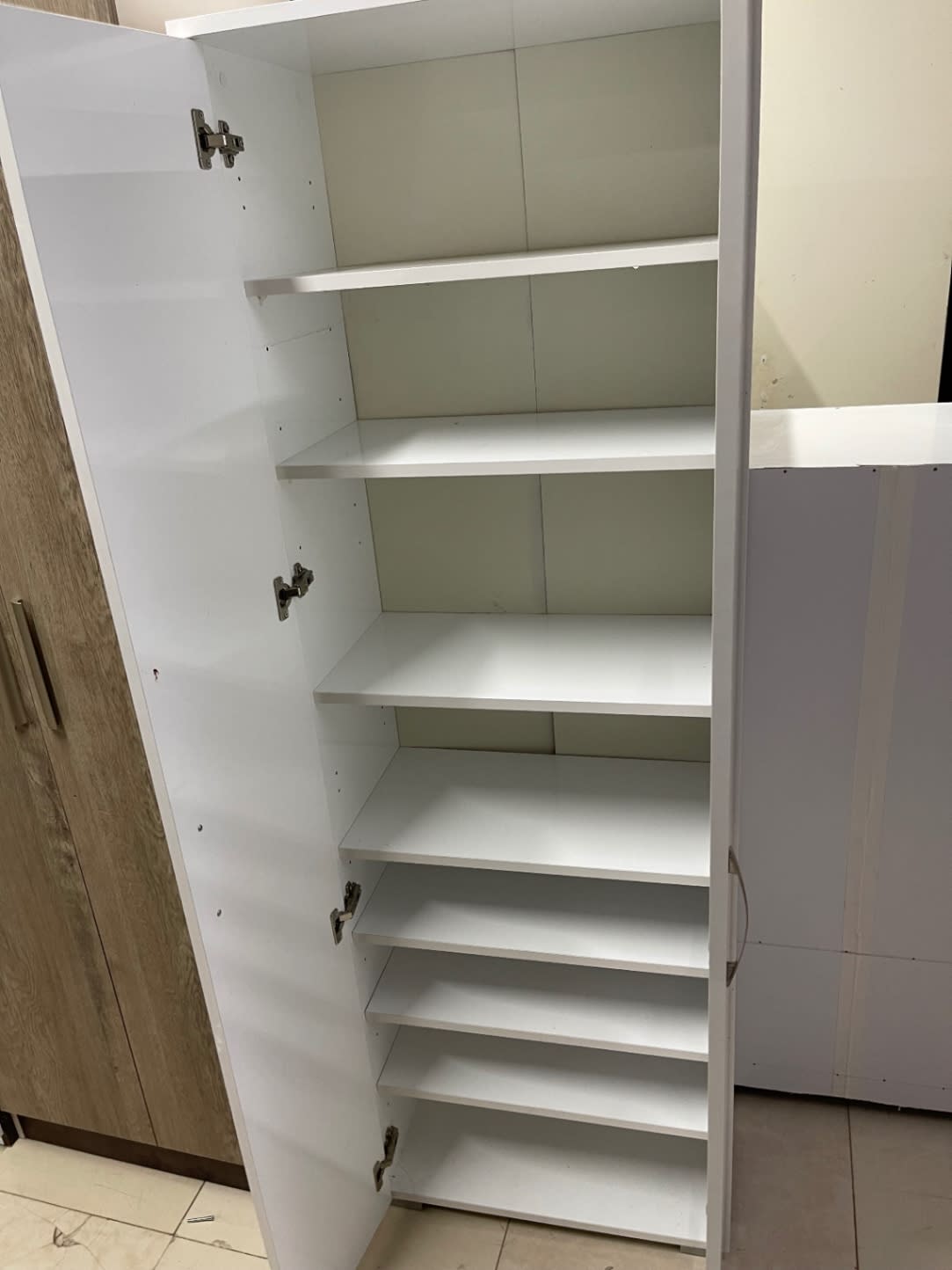 2-Door Storage Cupboard White 2