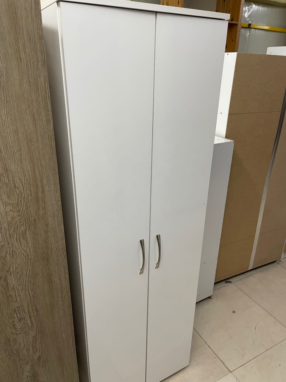 2-Door Storage Cupboard White 3