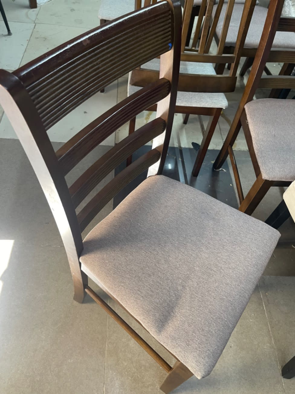 Dining Chair with Upholstered Seat 2