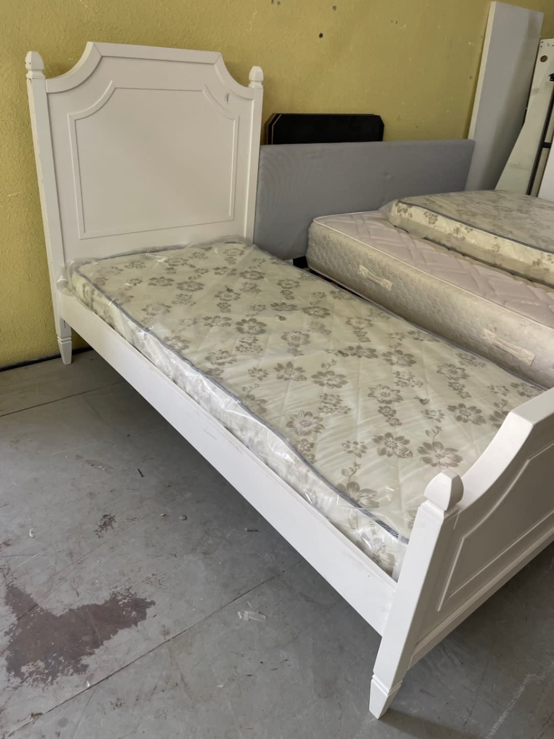 Single Bed Frame with Mattress 2